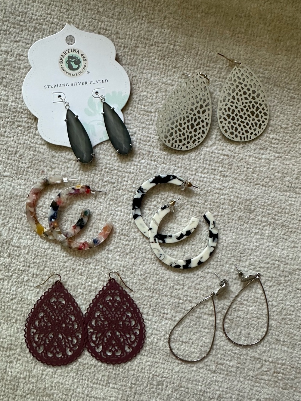 Bundle of Six Earrings